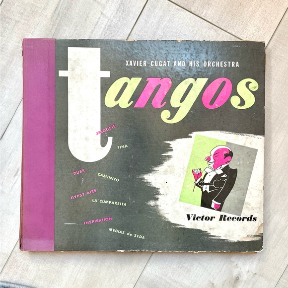 Vintage Series Xavier Cugat And His Orchestra Tangos Set of 4 - Picture 1 of 5